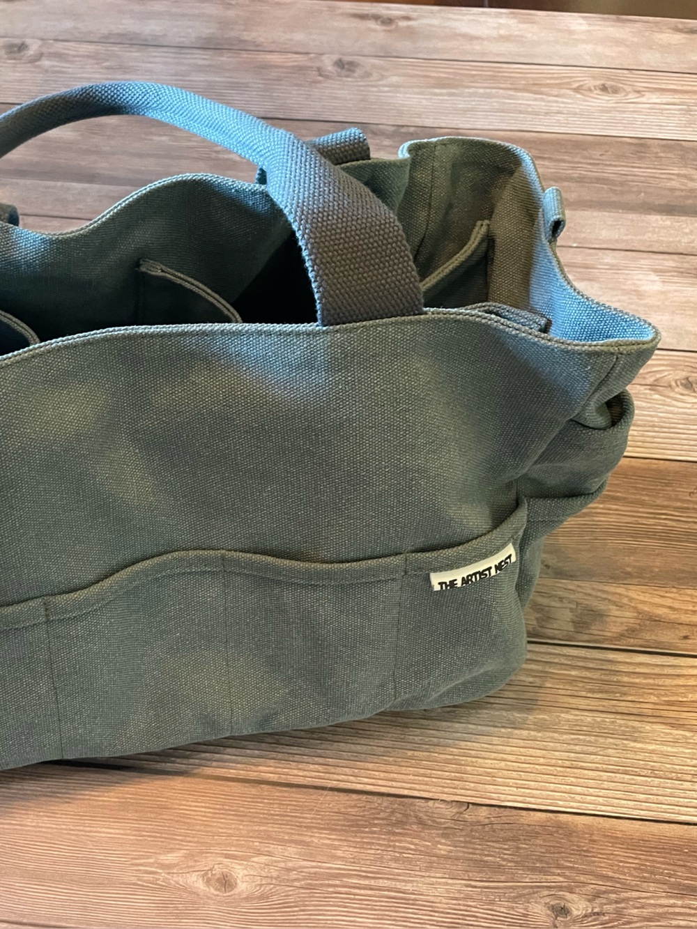 The Artist Nest canvas tool bag ~ Eucalypt